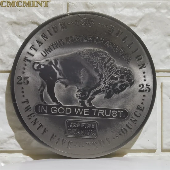 カスタム チャレンジ コイン コイン コレクション 1 グラム 金メッキ チタン バッファロー バー